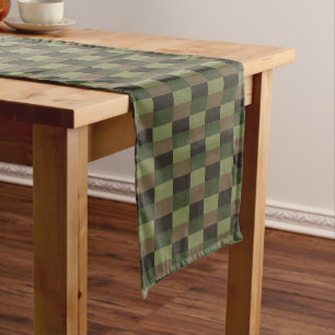 Deep Forest Colour Combination Short Table Runner