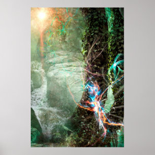 DEEP FOREST ELEMENTAL SPRITE POSTER