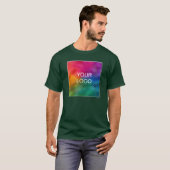 Deep Forest Green Custom Create Your Own Add Logo T-Shirt (Front Full)