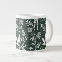 Deep Forest Green Exotic Jungle Canopy Art