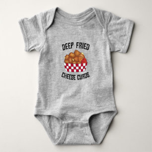 Deep Fried Cheese Curds Minnesota Wisconsin Food Baby Bodysuit