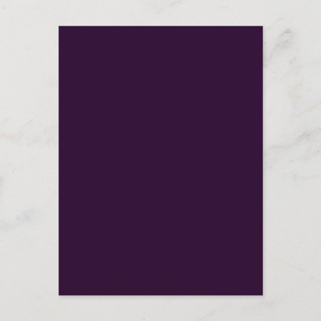 DEEP FUCHSIA (a solid dark purple colour) ~ ~ Postcard (Front)