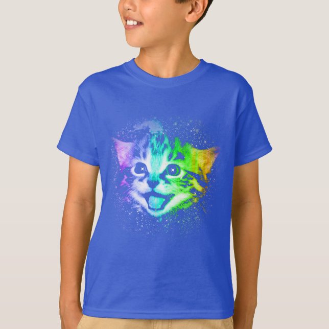 Deep Galaxy Space Kitty T-Shirt (Front)