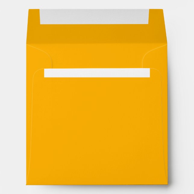 Deep Golden Colour, Pretty Shade Of Yellow Envelope (Back (Bottom))
