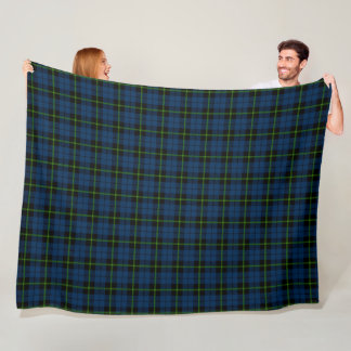 deep green blue green plaid black stripe tartan fleece blanket