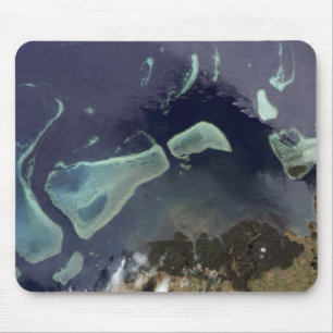 Deep green forest on land mouse mat