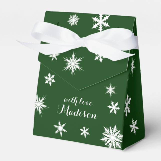 Deep Green Holiday Gift Box (Front Side)