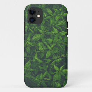 Deep Green Leaves iPhone 11 Case