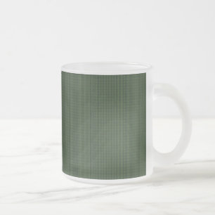 Deep Green Patterned Coffee Mug