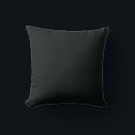 Deep Green Solid Plain Color Cushion<br><div class="desc">Abstract Deep Green Solid Plain Color. Minimalist royal modern style color. 
Work with formal/ informal occasions. Simple,  beautiful with an elegant touch, 
Hex# 09120F

Design Note: For custom requests,  message me at daed.halabi@gmail.com. 😊</div>