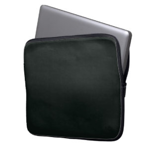 Deep Green Solid Plain Color Laptop Sleeve