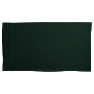 Deep Green Solid Plain Color Pillowcase