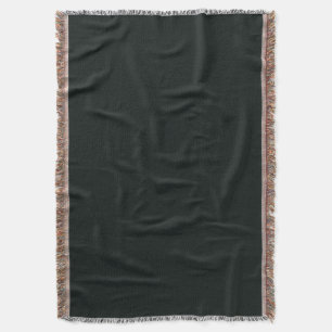 Deep Green Solid Plain Color Throw Blanket