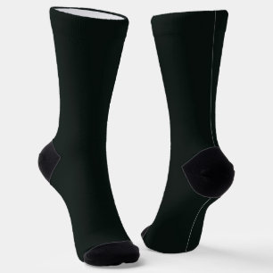 Deep Green Solid Plain Colour Socks