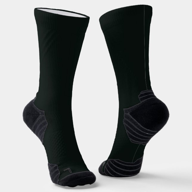Deep Green Solid Plain Colour Socks (Angled)