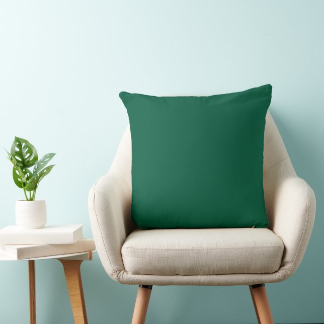 deep green square throw pillow (Chair)