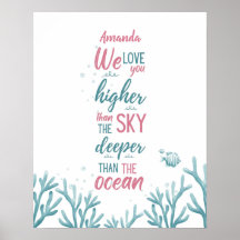 Deep Green Turquoise Love Customisable