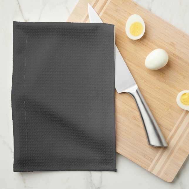 Deep Grey Mix Kitchen Hand Towel (Quarter Fold)