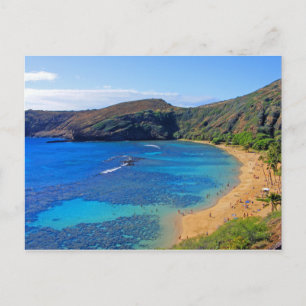 Deep Hanauma Bay 3, Honolulu, Oahu, Hawaii Inland Postcard