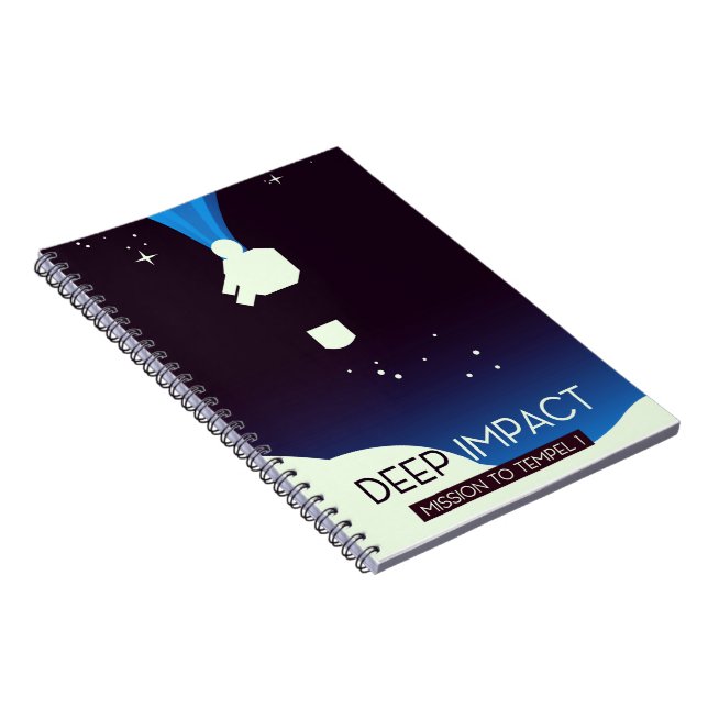 Deep Impact Space Art Notebook (Right Side)