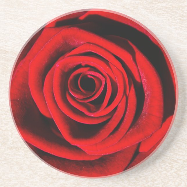 Deep in a Red Rose Coaster (Front)