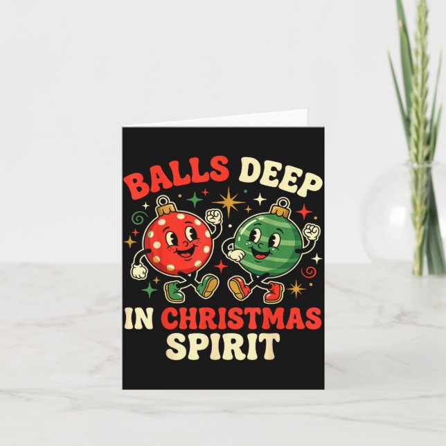 Deep In Christmas Srit  Card (Front)