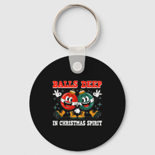 Deep In Christmas Srit Christmas Humorous Festive Key Ring