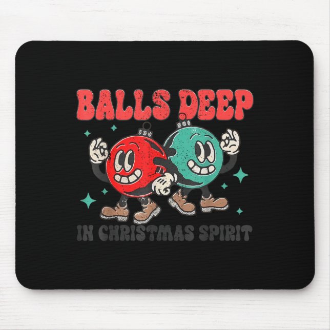Deep In Christmas Srit Christmas Humorous Festive  Mouse Mat (Front)