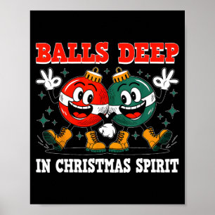 Deep In Christmas Srit Christmas Humorous Festive  Poster