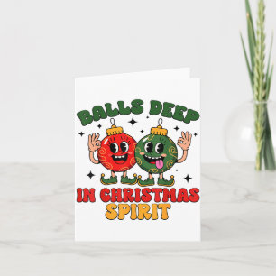 Deep In Christmas Srit Funny Christmas Saying  Card