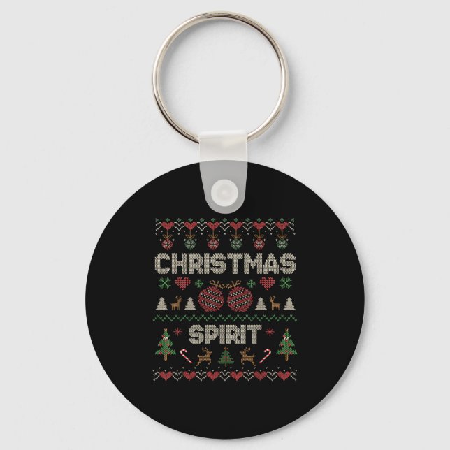 Deep In The Christmas Srit Couple Matching Christm Key Ring (Front)