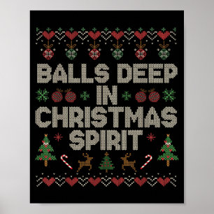 Deep In The Christmas Srit Couple Matching Christm Poster