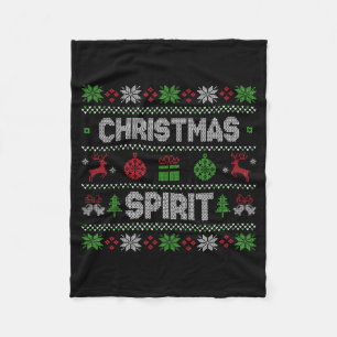 Deep In The Christmas Srit Matching Couples  Fleece Blanket