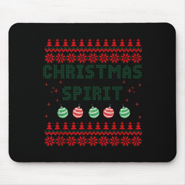 Deep In The Christmas Srit Matching Couples Ugly  Mouse Mat (Front)
