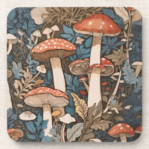 Deep In the Forest Mushrooms Coaster