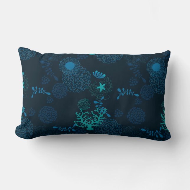 Deep in the Ocean Lumbar Cushion (Front)