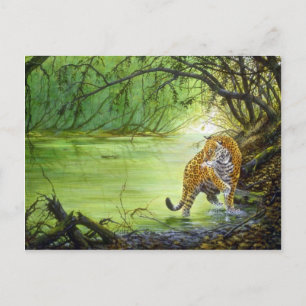 Deep in the woods, Jaguar Postcard