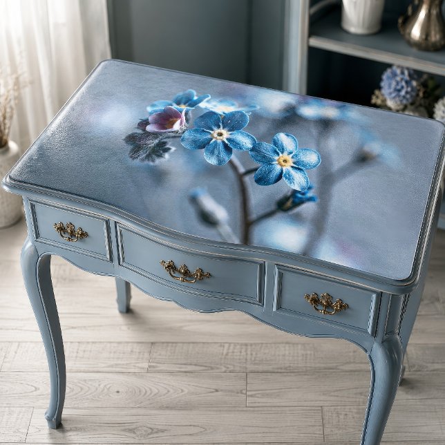 Deep Indigo Moody Botanical Forget-Me-Not Decoupag Tissue Paper (Creator Uploaded)