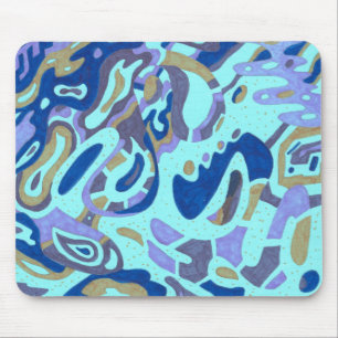 Deep is the Ocean, original abstract Mouse Mat