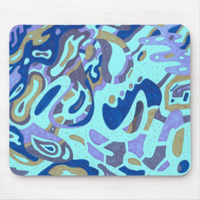 Deep is the Ocean, original abstract Mouse Mat (Front)