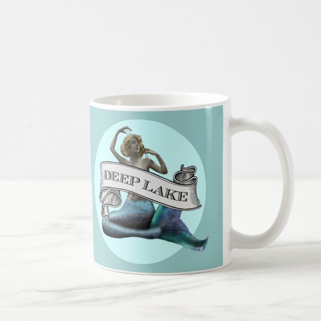 "Deep Lake" Mermaid Coffee Mug (Right)