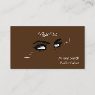 Deep Light Blue Solid Colours Drawing Female Glanc Business Card