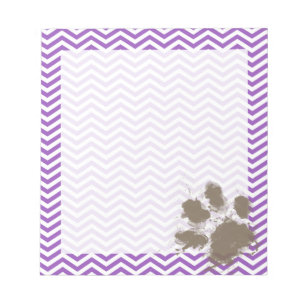 Deep Lilac Chevron Notepad