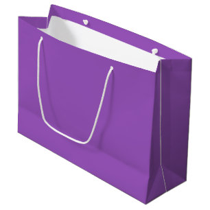 Deep Lilac Solid Colour Large Gift Bag