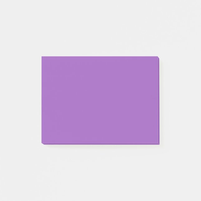 Deep Lilac Solid Colour Post-it Notes (Front)