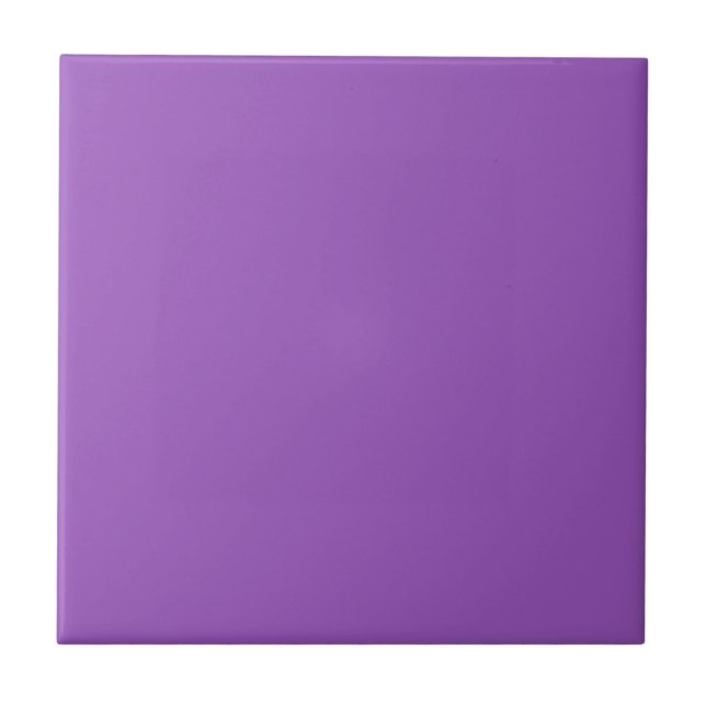 Deep Lilac Solid Colour Tile (Front)