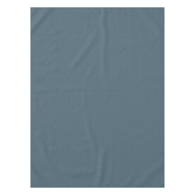 Deep Ocean Blue Solid Colour - Shade - Hue SW 0048 Tablecloth (Front)
