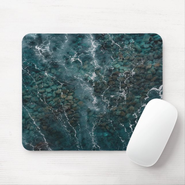 Deep Ocean Rock Texture Mouse Mat (With Mouse)