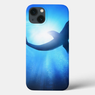 Deep Ocean Shark Silhouette iPhone 13 Case