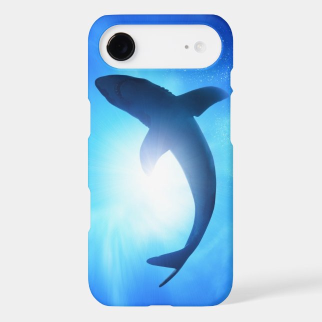 Deep Ocean Shark Silhouette Case-Mate iPhone Case (Back)